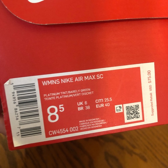 Nike Women’s Air Max SC Platinum Tint/Barely Green - Picture 2 of 12